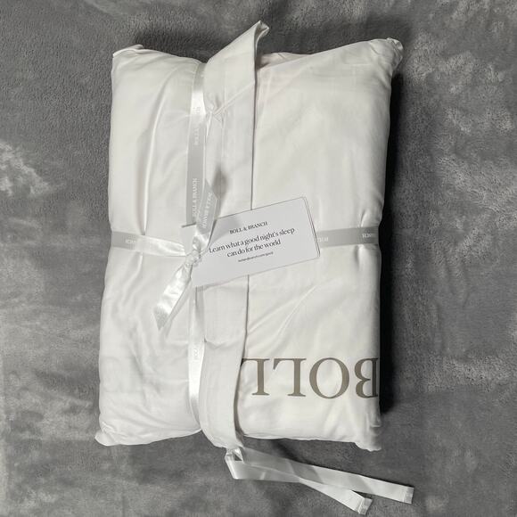 Boll Branch Sheet Set California King White Organic Cotton Luxury Ethical New - Picture 2 of 5